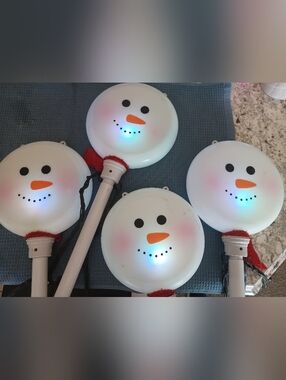 Vintage Gemmy Snowman Lights